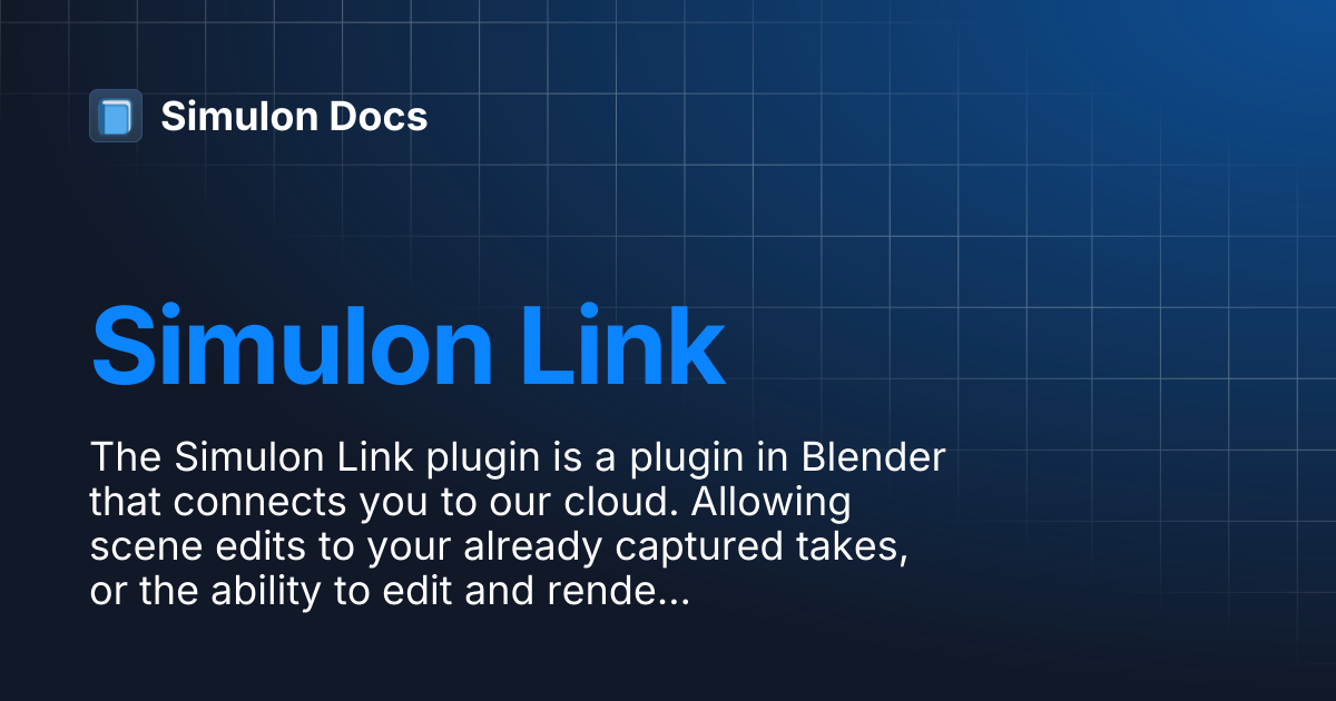 Simulon Link | Simulon Docs